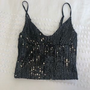 Zara sequin tank top